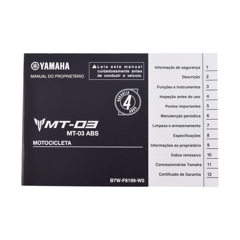 Motos Neno Shop - Manual do Proprietário MT 03 21-25