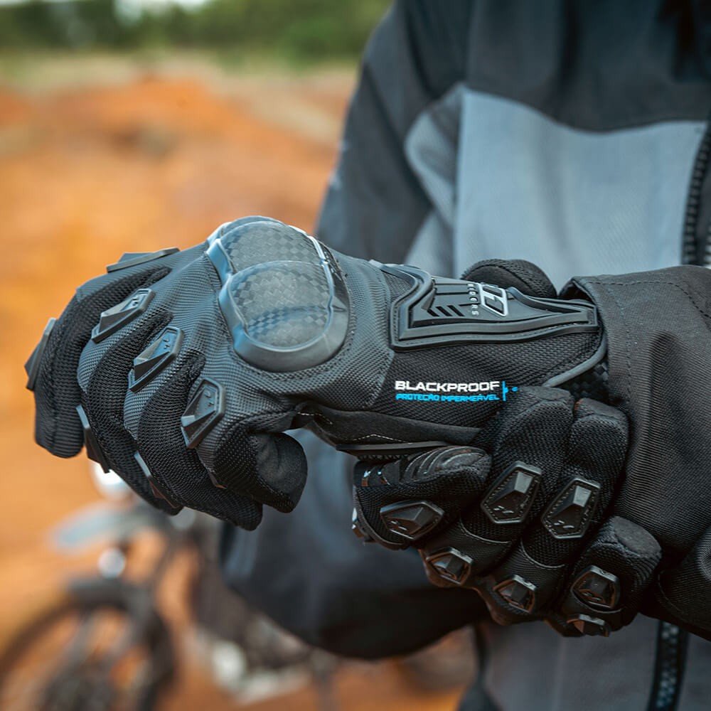 Luva Motociclista X11 Blackproof Impermeável