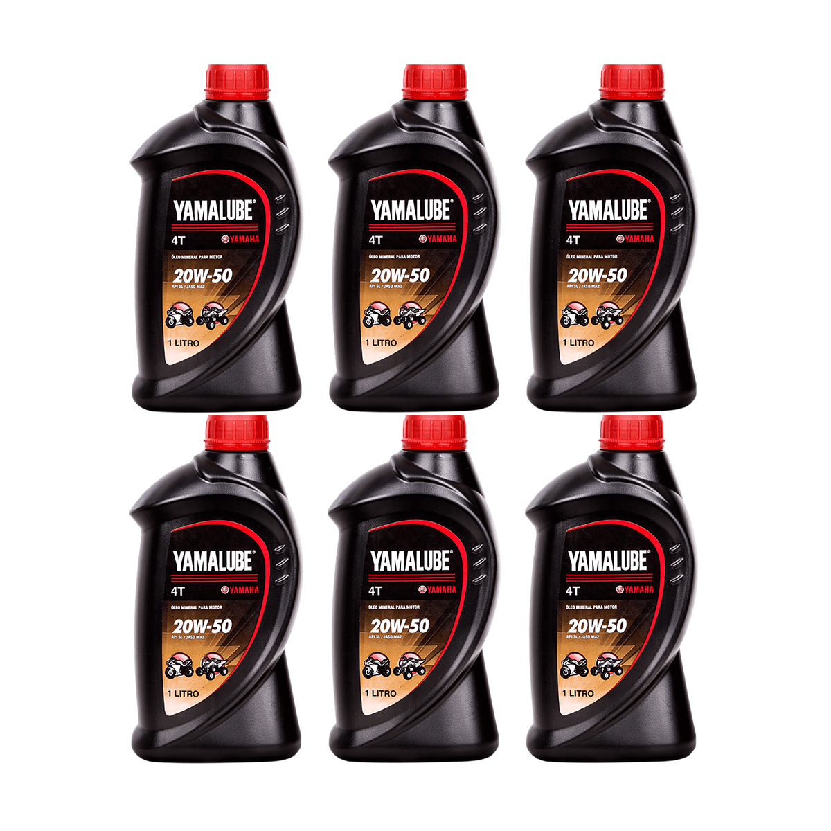 6 Litros Óleo Lubrificante Yamalube Sae 20W50 Original Yamaha - Motos Neno  Shop