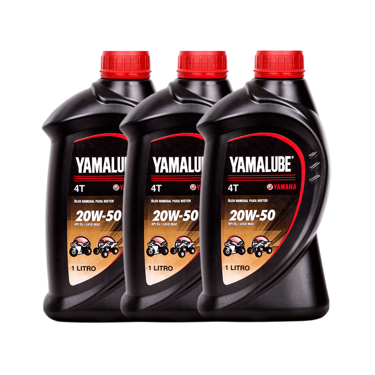 3 Litros Óleo Lubrificante Yamalube Sae 20W50 Original Yamaha
