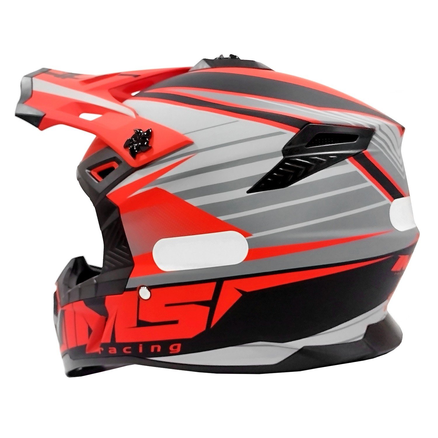 CAPACETE CROSS IMS EXTREME CINZA/VERMELHO CAPACETE CROSS IMS EXTREME CINZA/VERMELHO