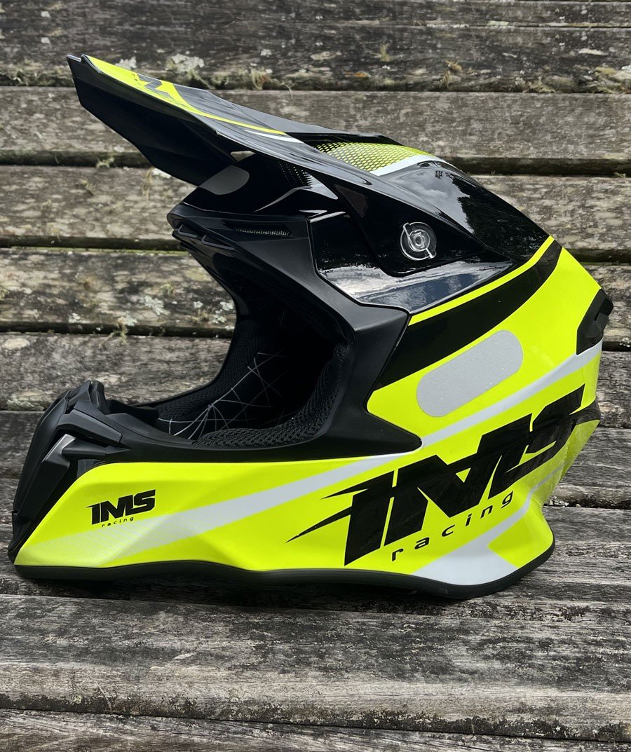 CAPACETE CROSS IMS SHINE PRETO/FLUOR