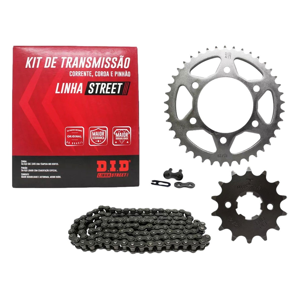 Motos Neno Shop - Kit Transmissão Relação DID para YS 150 Fazer