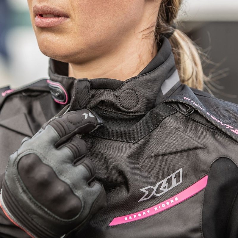 JAQUETA X11 EVO4 FEMININA PRETA/ROSA