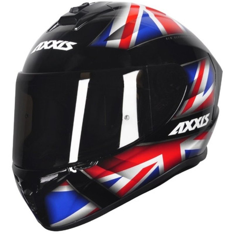 CAPACETE AXXIS DRAKEN UK GLOSS BLACK/RED/BLUE