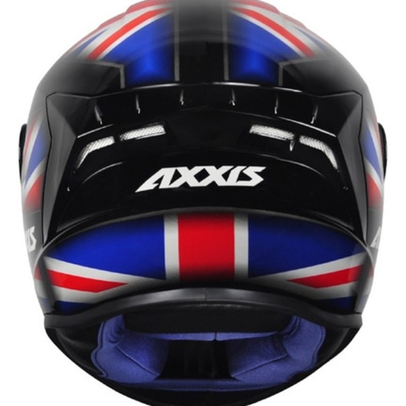 CAPACETE AXXIS DRAKEN UK GLOSS BLACK/RED/BLUE