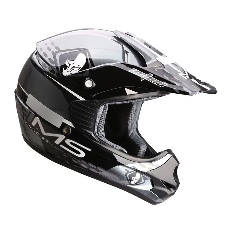 Capacete Cross Ims Action Cinza Infantil Moto Trilha Bike