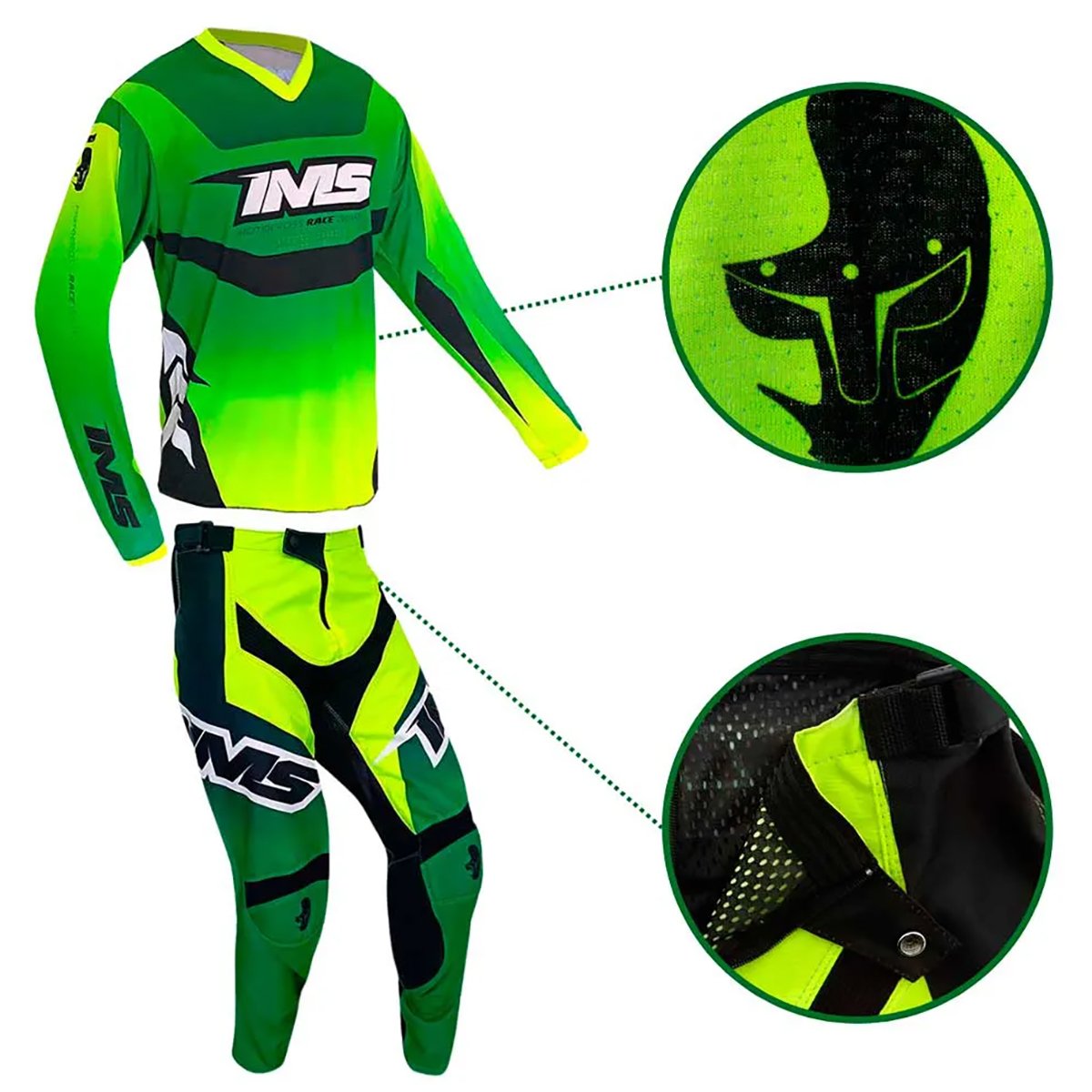 Conjunto Cross Ims Revo Extreme Verde Motocross Trilha Enduro