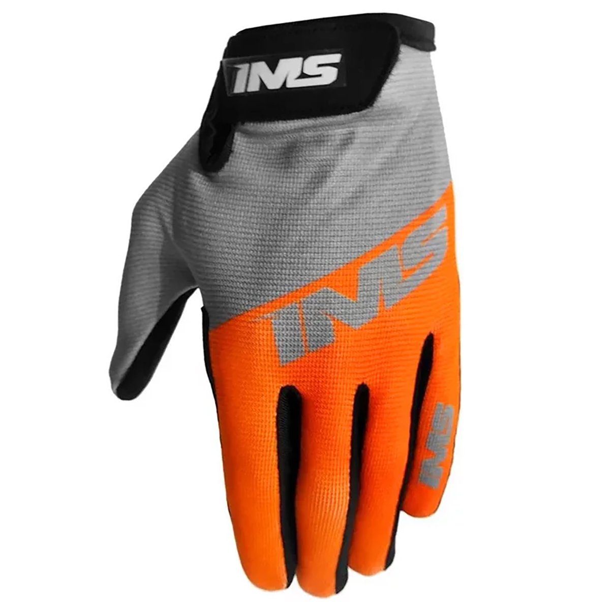 Luva Cross Ims Attack Cinza/Laranja Moto Trilha Enduro Bike