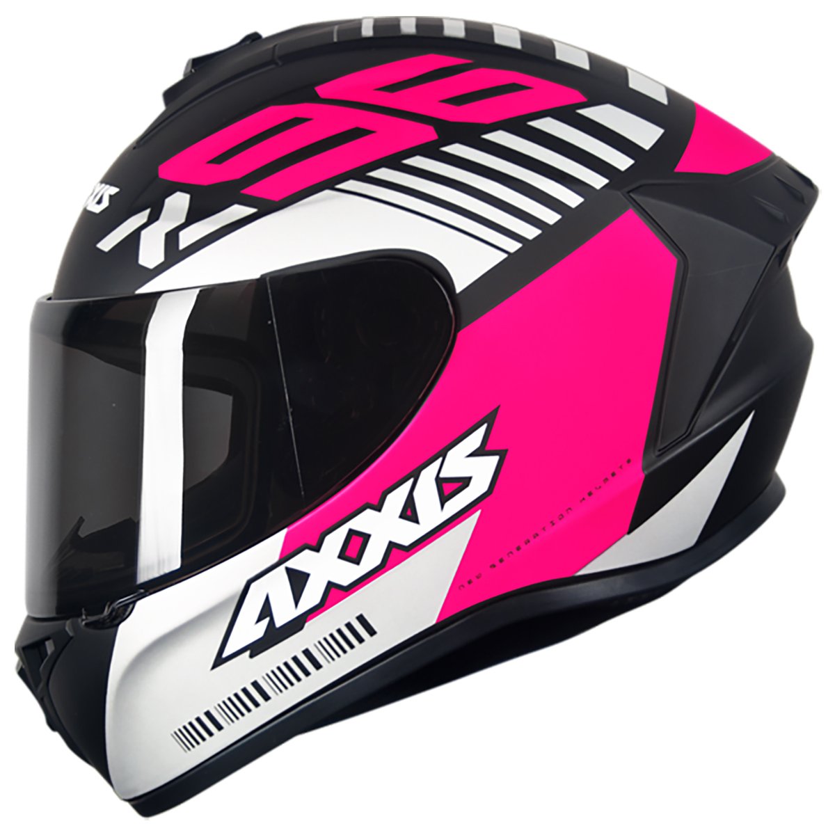 CAPACETE AXXIS DRAKEN Z96 MATT BLACK/PINK
