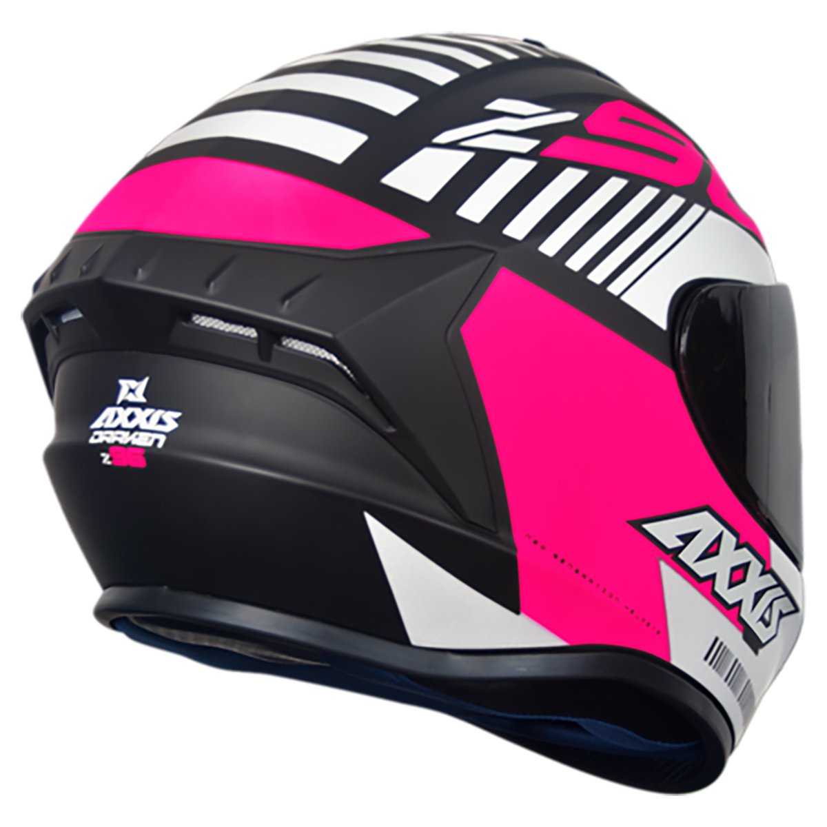 CAPACETE AXXIS DRAKEN Z96 MATT BLACK/PINK