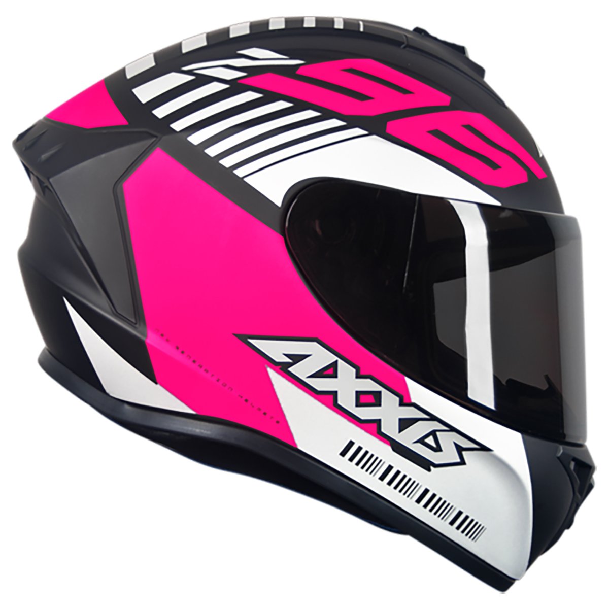 CAPACETE AXXIS DRAKEN Z96 MATT BLACK/PINK