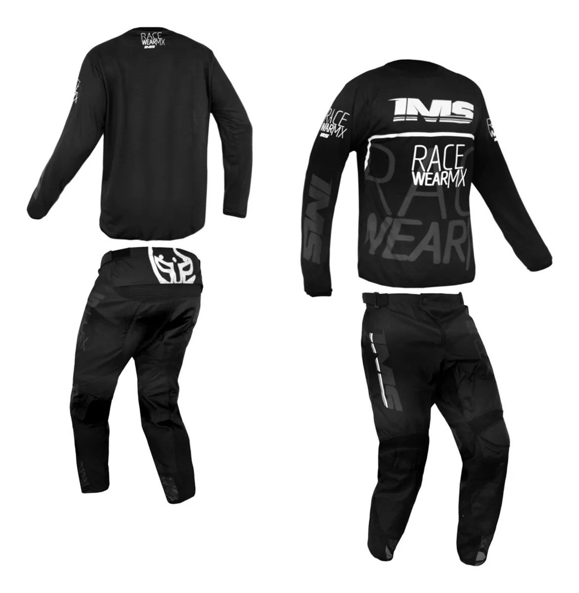Conjunto Ims Mx Infantil 2025 - Preto Cross Enduro Trilha