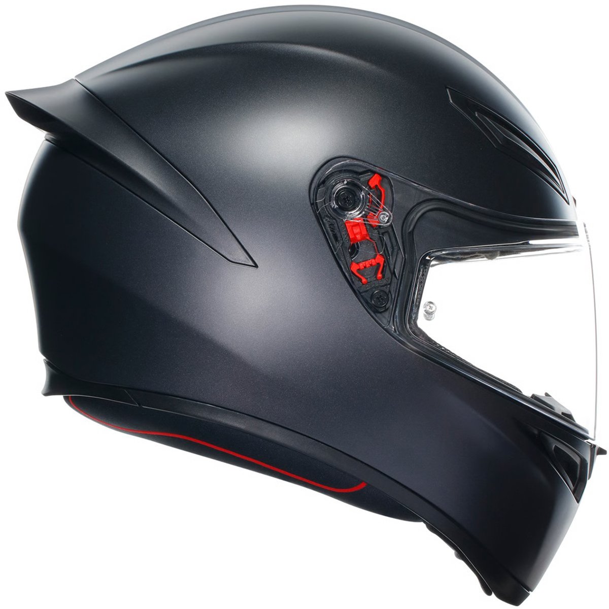 Capacete AGV K1 Monocolor Matte Black: Design Racing, Fecho Duplo
