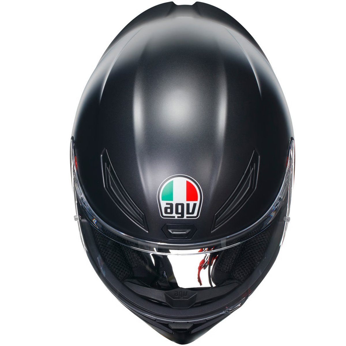 Capacete AGV K1 Monocolor Matte Black: Design Racing, Fecho Duplo