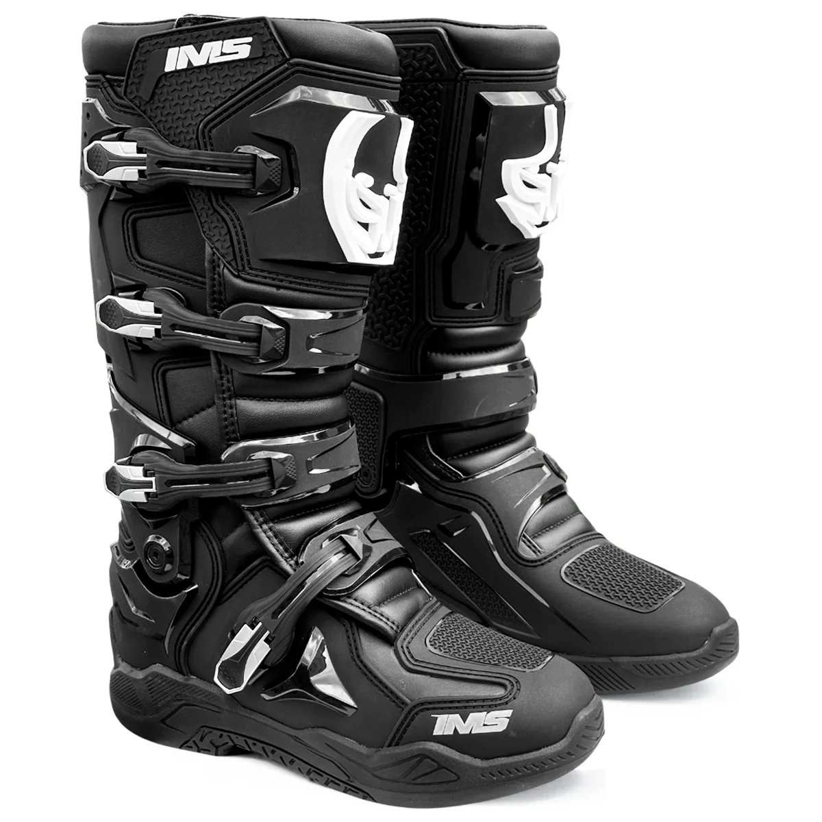 Bota Motocross IMS One Articulada Preta Trilha Enduro Adulto